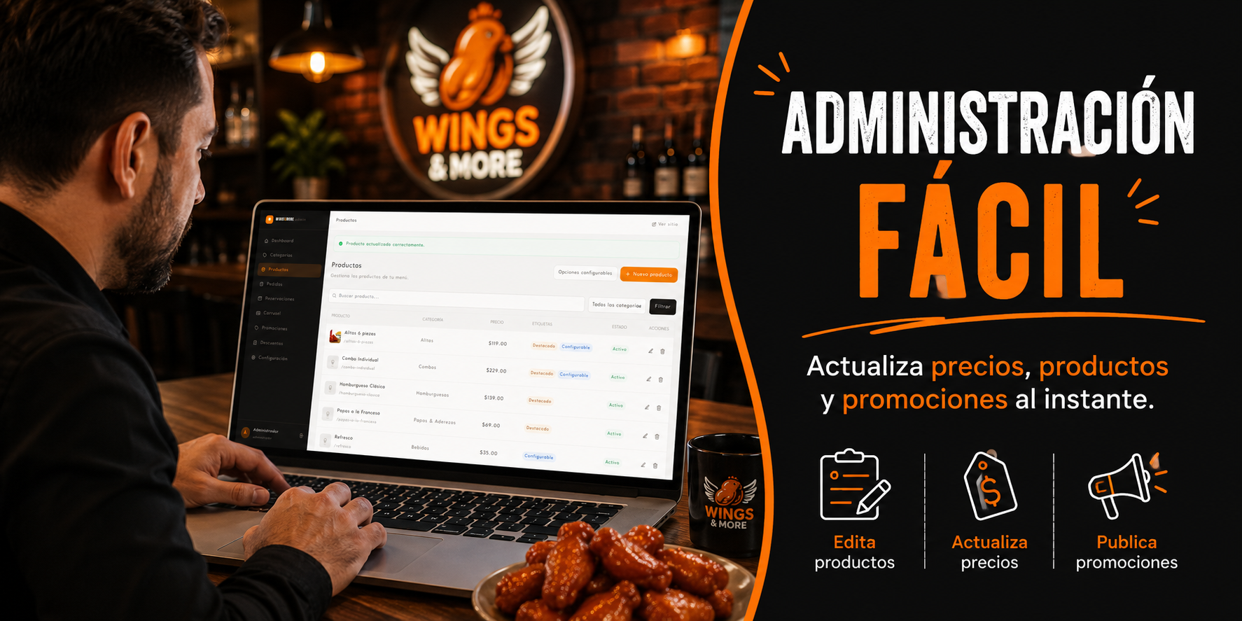 Ejemplo de restaurante digitalizado con TaquerosWeb 2